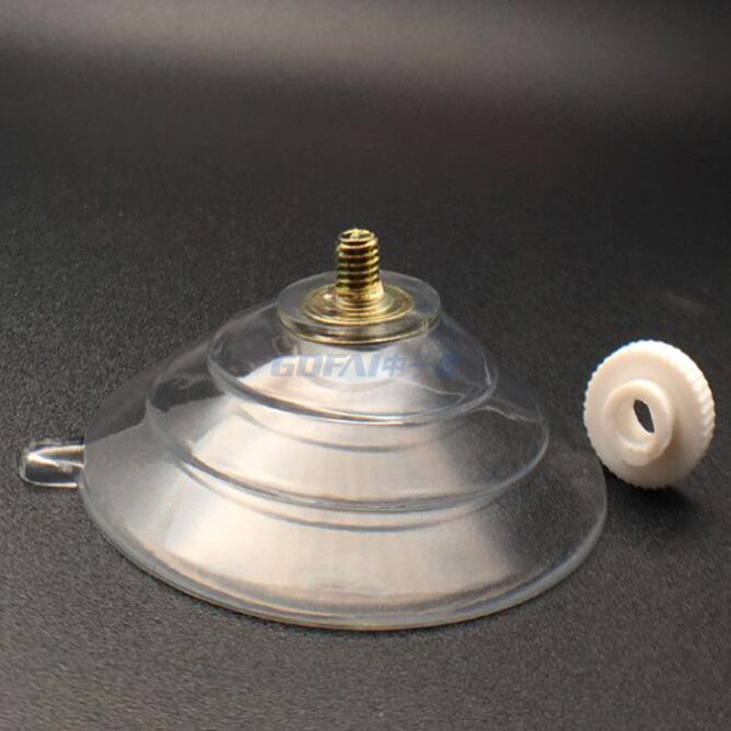 Venta caliente Fabricación de muestra gratis Copa de succión de 50 mm con tornillo de 4.0 mm y tuercas de 30 mm de taza de succión, pista de pulgar