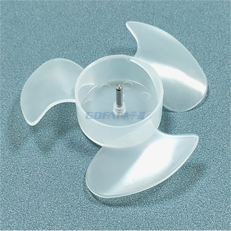 Ventilador de mano PP Hoja de plástico Hoja de plástico de 75 mm3 pulgadas Hoja de ventilador de ventilador pequeño