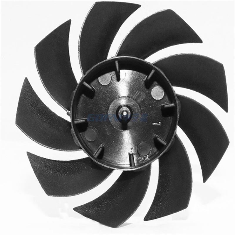 Hoja de ventilador de plástico ABS 3 hojas 5 hojas para ventilador de piso electrónico Hoja de ventilador de plástico para motor