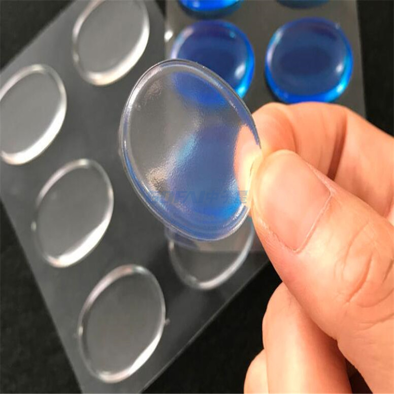 Adhesivo de almohadillas de gel de silicona sin rastro